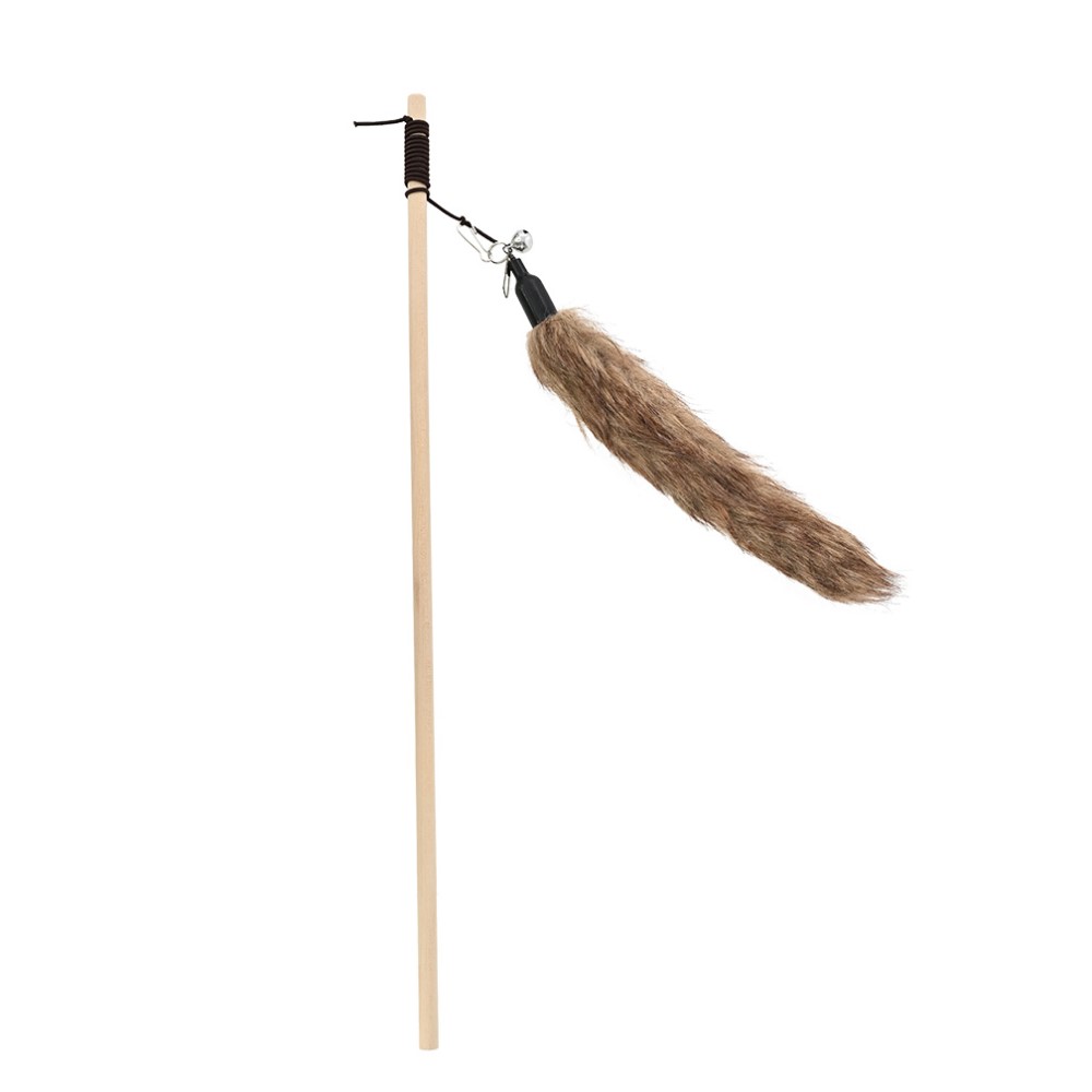 Игрушка для кошек Foxie Дразнилка хвостик меховой 20х40см