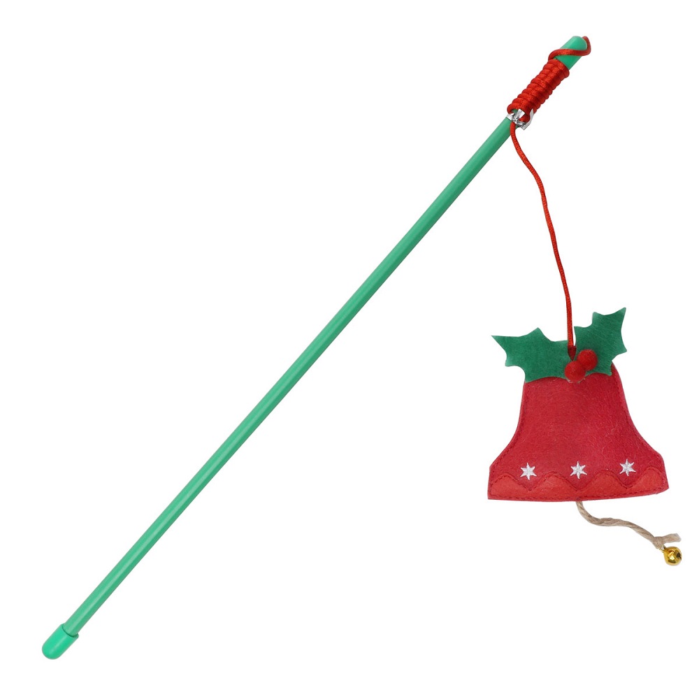 Игрушка для кошек TRIOL New Year "Колокольчик" дразнилка, 400мм