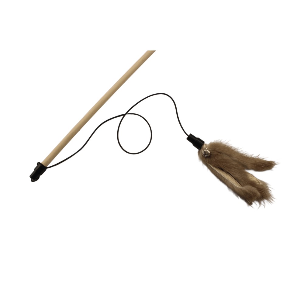 Игрушка для кошек ХОРОШКА Дразнилка Пальмочка из натуральной норки 50х2х2см